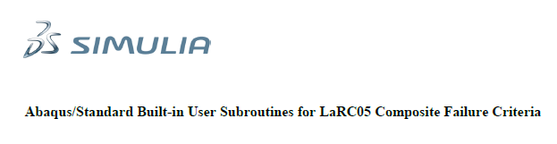 一文掌握Abaqus中LaRC05(Pinho)失效理论的使用方法的图8